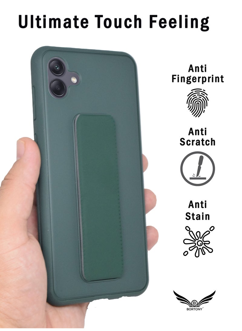 بورتوني جراب هاتف Samsung Galaxy A04e حامل هاتف مغناطيسي للسيارة قابل للطي ومسند الإصبع وغطاء واقٍ لهاتف Samsung A04e - Image 4