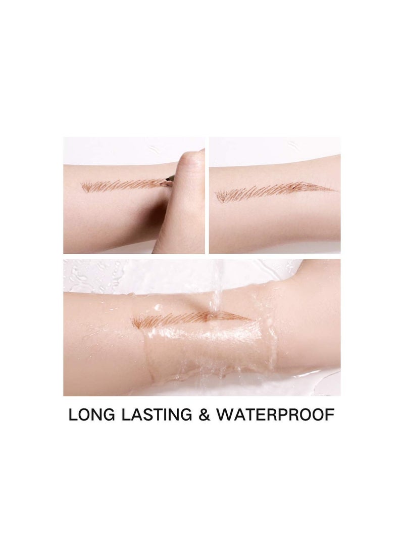 SYOSI Eyebrow Pen Liquid Eyebrow Pen Waterproof Eyebrow Pen Long-Lasting Microblading Effect Pencil Smudge-proof Easy-to-remove Eyebrow Makeup Creates  - Image 3