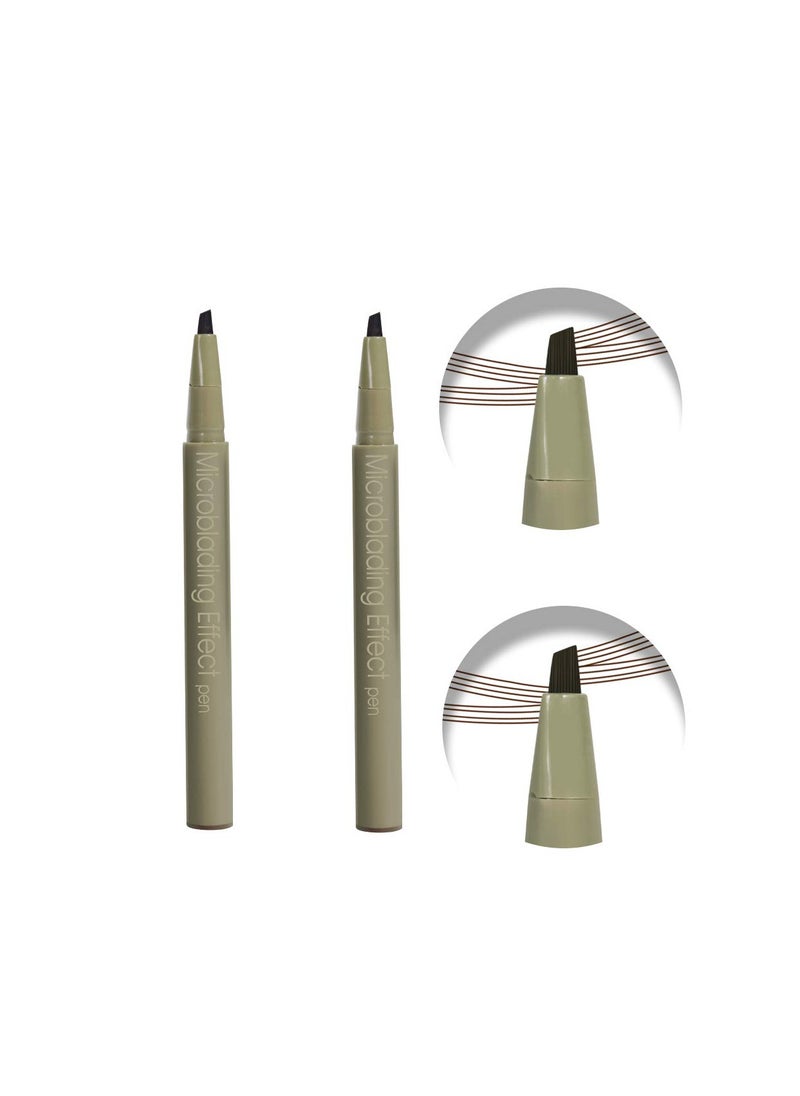 SYOSI Eyebrow Pen Liquid Eyebrow Pen Waterproof Eyebrow Pen Long-Lasting Microblading Effect Pencil Smudge-proof Easy-to-remove Eyebrow Makeup Creates  - Image 1