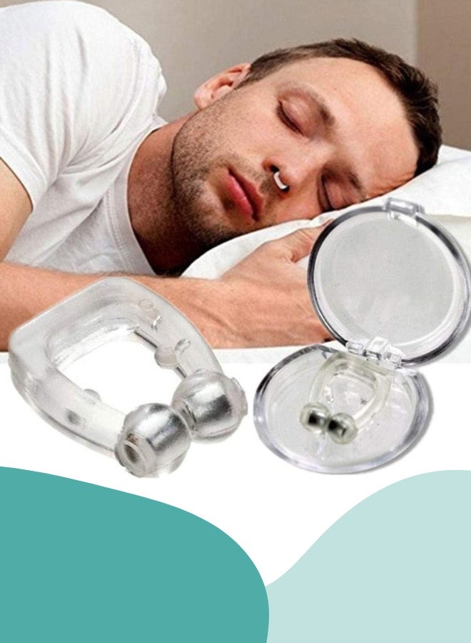Snore Stopper, Stop Snoring with Effective Anti Snoring Devices - Silicone Magnetic Anti Snoring Nose Clip for Men and Women - Image 1