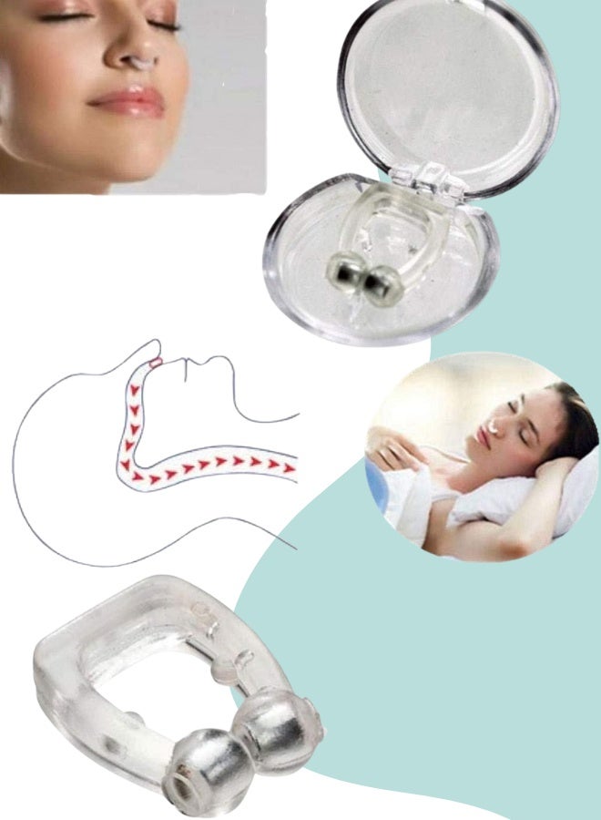 Snore Stopper, Stop Snoring with Effective Anti Snoring Devices - Silicone Magnetic Anti Snoring Nose Clip for Men and Women - Image 2