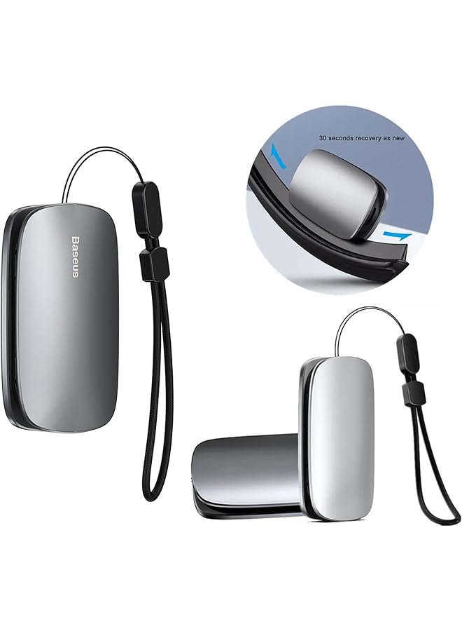 Baseus Wiper Windshield Wiper Restorer, Rain Wing Wiper Repair Tool Strip Wipers Restorer Aluminum Alloy Repair Tool For Cars. (Grey) - Image 1