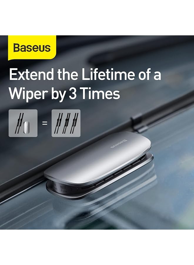 Baseus Wiper Windshield Wiper Restorer, Rain Wing Wiper Repair Tool Strip Wipers Restorer Aluminum Alloy Repair Tool For Cars. (Grey) - Image 3