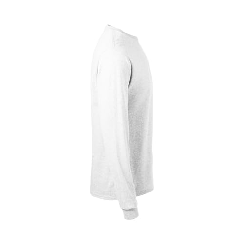 Soffe Mens Long-Sleeve Cotton T-Shirt, White, Medium - Image 2