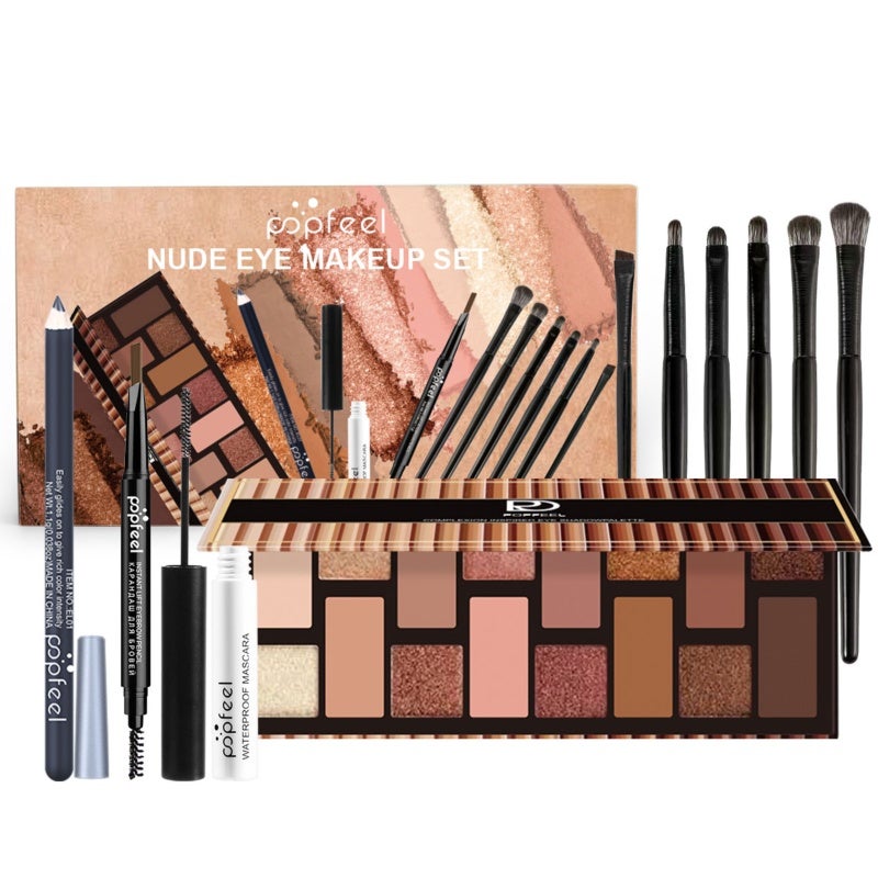 Makeup Kit: 10pc Vibrant Waterproof Long-Lasting Cosmetics Set - Travel-Friendly Starter Kit for Party Wedding Holiday Gift & Full-Face Makeup - Image 2