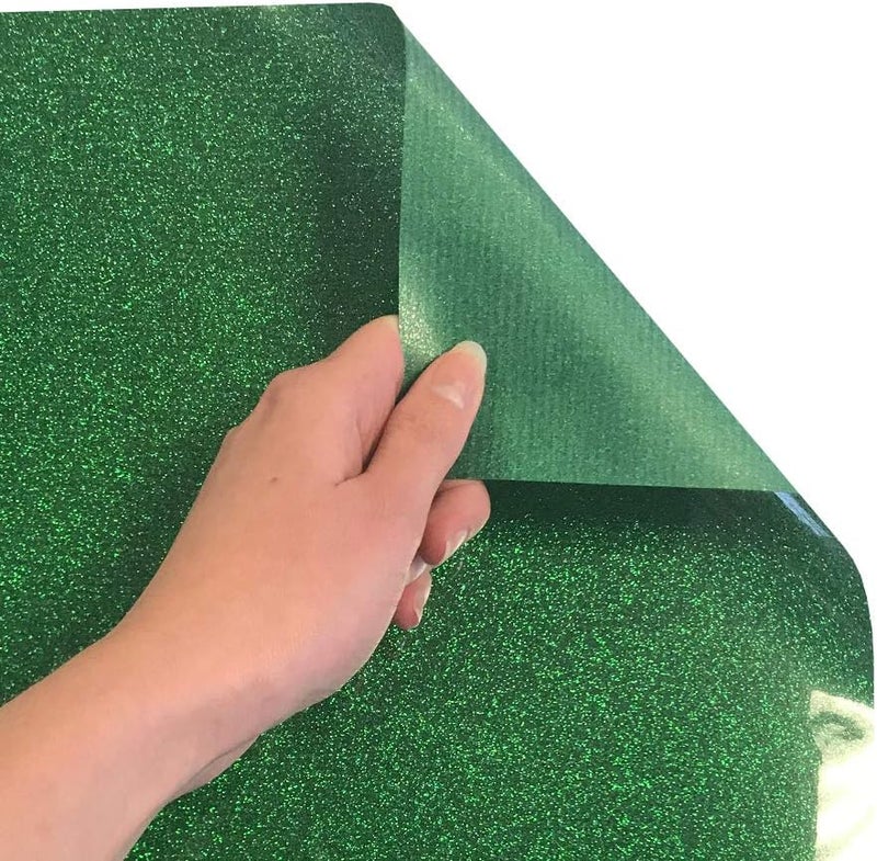 Siser Glitter HTV 118x5ft Roll  Iron on Heat Transfer Vinyl Grass - Image 3