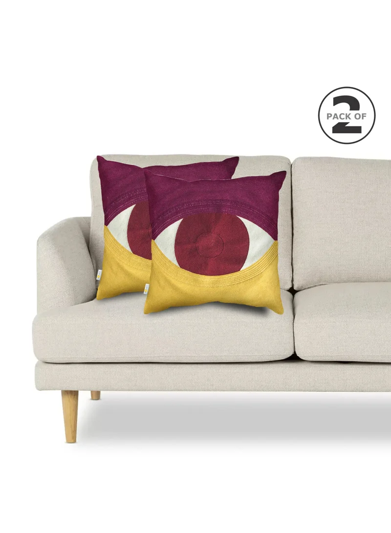 Donetella 2 Piece embroidered cushion cover (45x45 cm) without filler