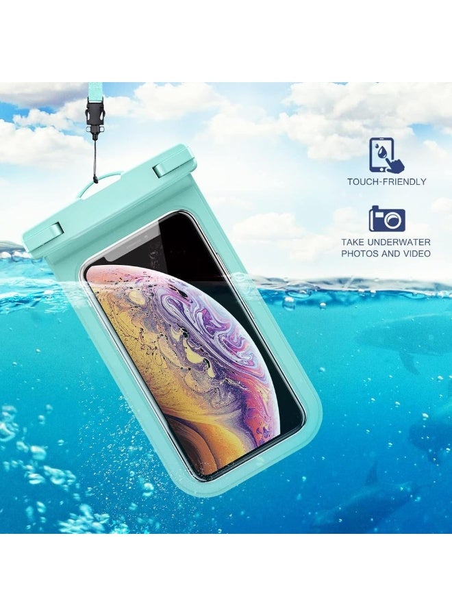2 Pack Waterproof Phone Pouch Case Holder 7" Universal Underwater Cellphone Dry Bag For IPhone 16 15 14 13 Pro Max 12 11 Pro Max Xs XR X 8 7 Galaxy S23 S22 S21 Pixel Beac - Image 5