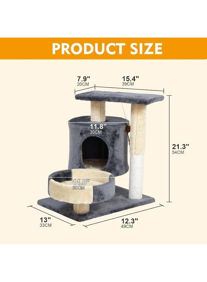 SKY-TOUCH Durable Cat Condo with Sisal Scratching Posts - Image 4