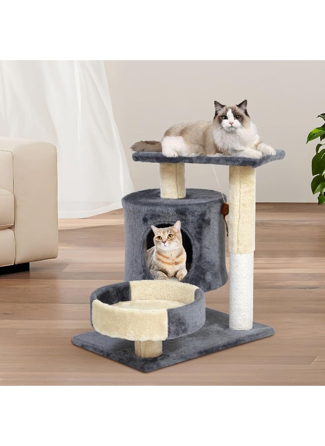 Cat Tree Tower, Cat Condo with Sisal Scratching Post, Circular Rest Activity Center Cat Climbing Tree, Sisal Posts, and Rest Place for Indoor Cat（54×49×33cm） - pzsku/ZB39DC6D52765C49EDFF5Z/45/_/1725966478/47fa2274-2872-4324-80b0-8e101b160475