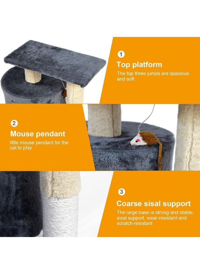 Cat Tree Tower, Cat Condo with Sisal Scratching Post, Circular Rest Activity Center Cat Climbing Tree, Sisal Posts, and Rest Place for Indoor Cat（54×49×33cm） - pzsku/ZB39DC6D52765C49EDFF5Z/45/_/1725966481/2cbc3eb2-e0a9-4f15-8957-cb4593ae7476