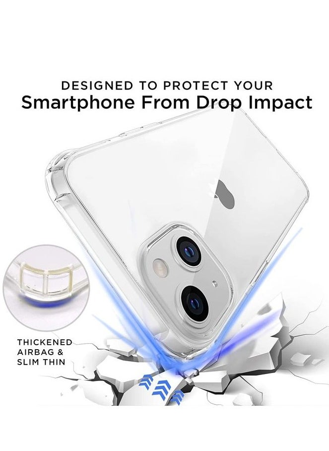 CrystalTears iPhone 14 Case, Shock Absorption, Anti-Scratch, Support Wireless Charging (Clear)  - Image 2