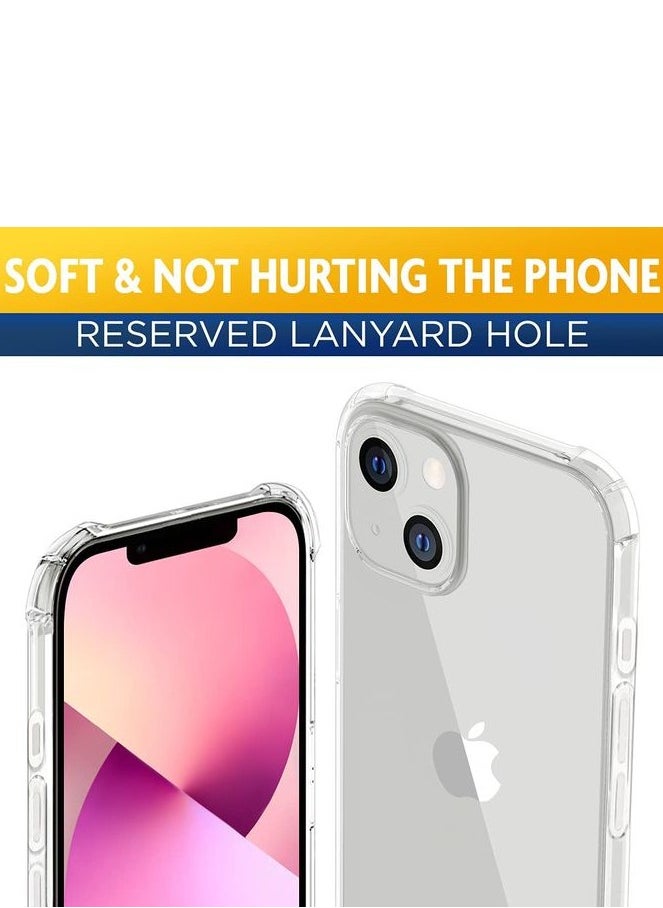 CrystalTears iPhone 14 Case, Shock Absorption, Anti-Scratch, Support Wireless Charging (Clear)  - Image 4