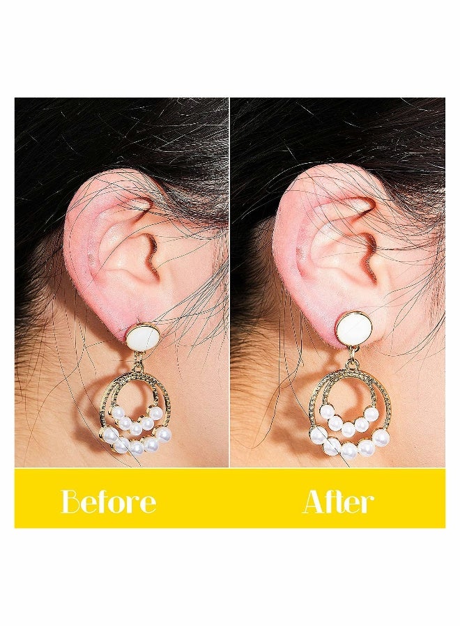 Earring Support Patches 300 Pieces Earring Lifters and Earring Backs for Support Pads Earrings Waterproof Lifting Patches Ear Lobe Support Backs - Image 4