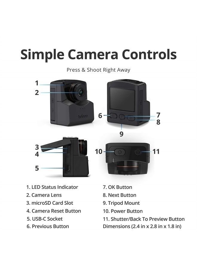 Brinno TLC2020 Time Lapse Camera, 99-Day Battery Life, Multiple Modes (Step Video/Stop Motion/Still), Flexible Schedule, Easy Installation, HD 1080p, BBT2000 Accessory Bundle (Camera Mount/Wall Clip)  - Image 2