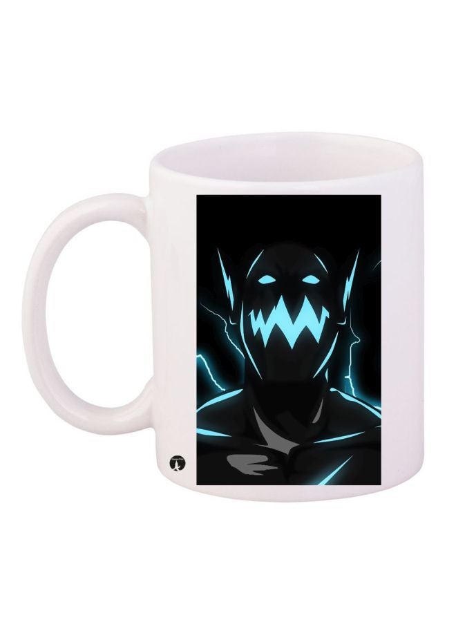 RYN Anime Printed Coffee Mug White/Black/Blue 11ounce