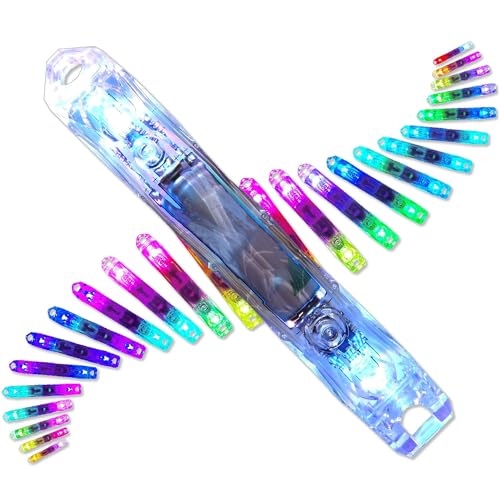 UltraPoi Ultralight LED Glow Stick (Single (1)) - Customizable Rainbow Glowstick with Over 70 Brilliant Color Modes & Flashing Patterns - LED Concert Light for Flow Arts, & Poi Spinning - Image 4