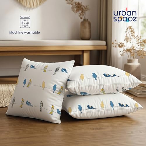 Urban Space Decorative Cotton 200 TC Cushion Cover Set Of 5, 16 Inch X 16 Inch Cushion Covers For Sofa, Bedroom, Living Room (High Garden Red, Cushion Cover 40Cm X 40Cm, Set Of 5) - Image 2