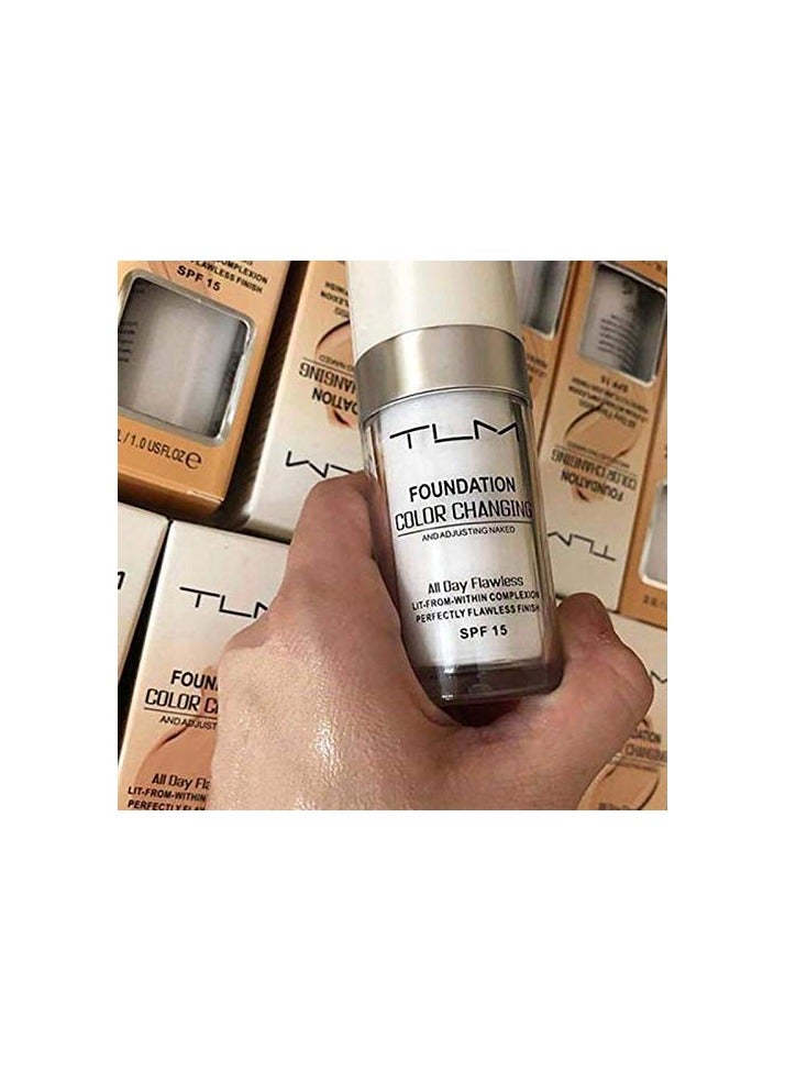 تي إل إم تغيير اللون Tlm Foundation، SPF15، النهاية الكاملة طوال اليوم، 30 مل - Image 3