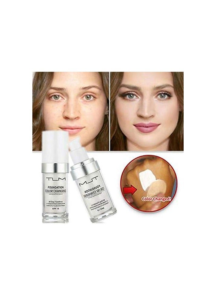 تي إل إم تغيير اللون Tlm Foundation، SPF15، النهاية الكاملة طوال اليوم، 30 مل - Image 4