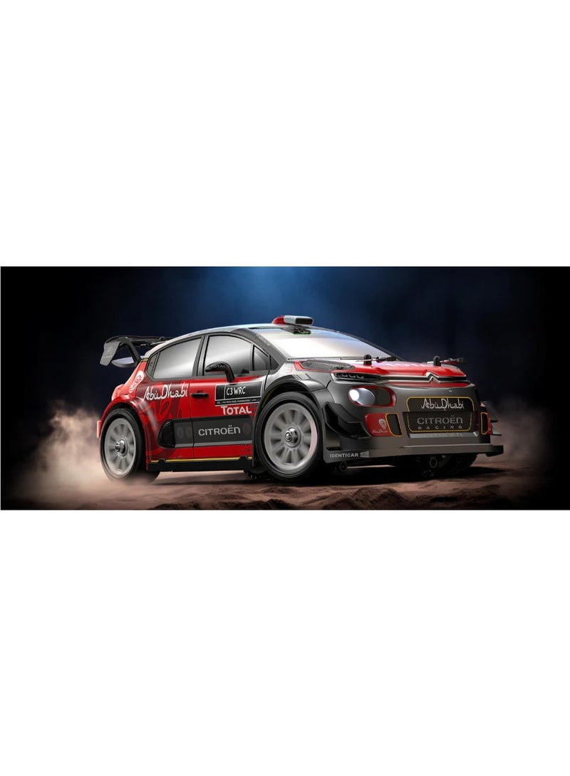 إم جيه إكس سيارة سباق MJX HYPER GO 7303 بمقياس 1/7، 2.4 جيجا هرتز، دفع رباعي، 3 قنوات، بدون فرشاة، عالية السرعة، موديلات سيارة سباق Citroen C3 RTR 4S lipo WRC مع بطارية وشاحن - Image 3