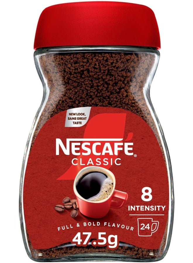Nescafe Classic Instant Coffee Jar 47.5g 47.5ggrams Single