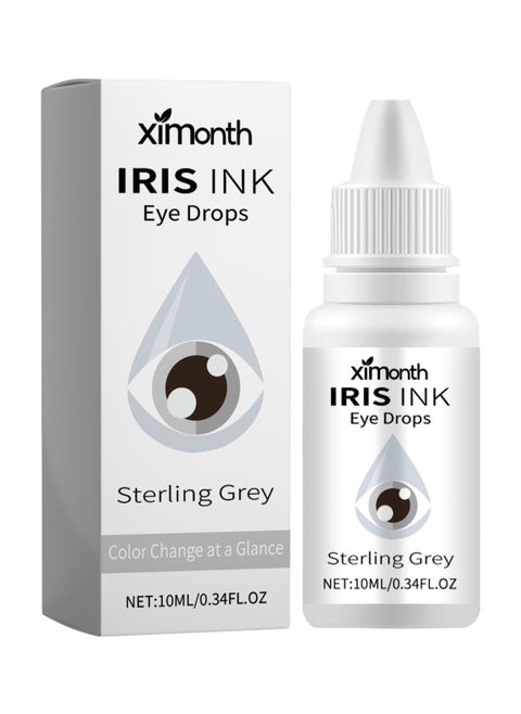 Eye Color Changing Drops, Eye Drops for Natural Color Change, Color-Changing Eye Drops for Grey Eyes, Temporary Change Eye Color Drops (Gray 10ml)
