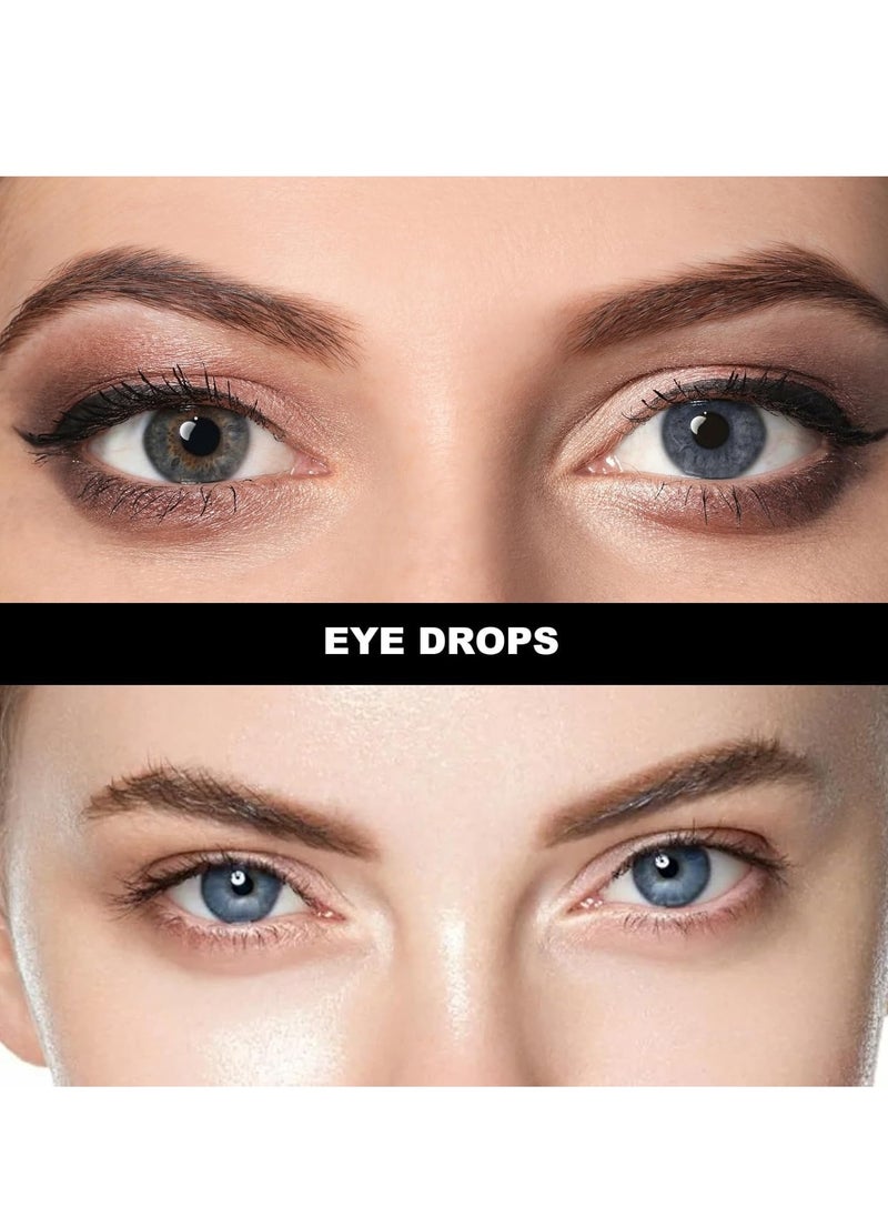 Eye Color Changing Drops, Eye Drops for Natural Color Change, Color-Changing Eye Drops for Grey Eyes, Temporary Change Eye Color Drops (Gray 10ml)