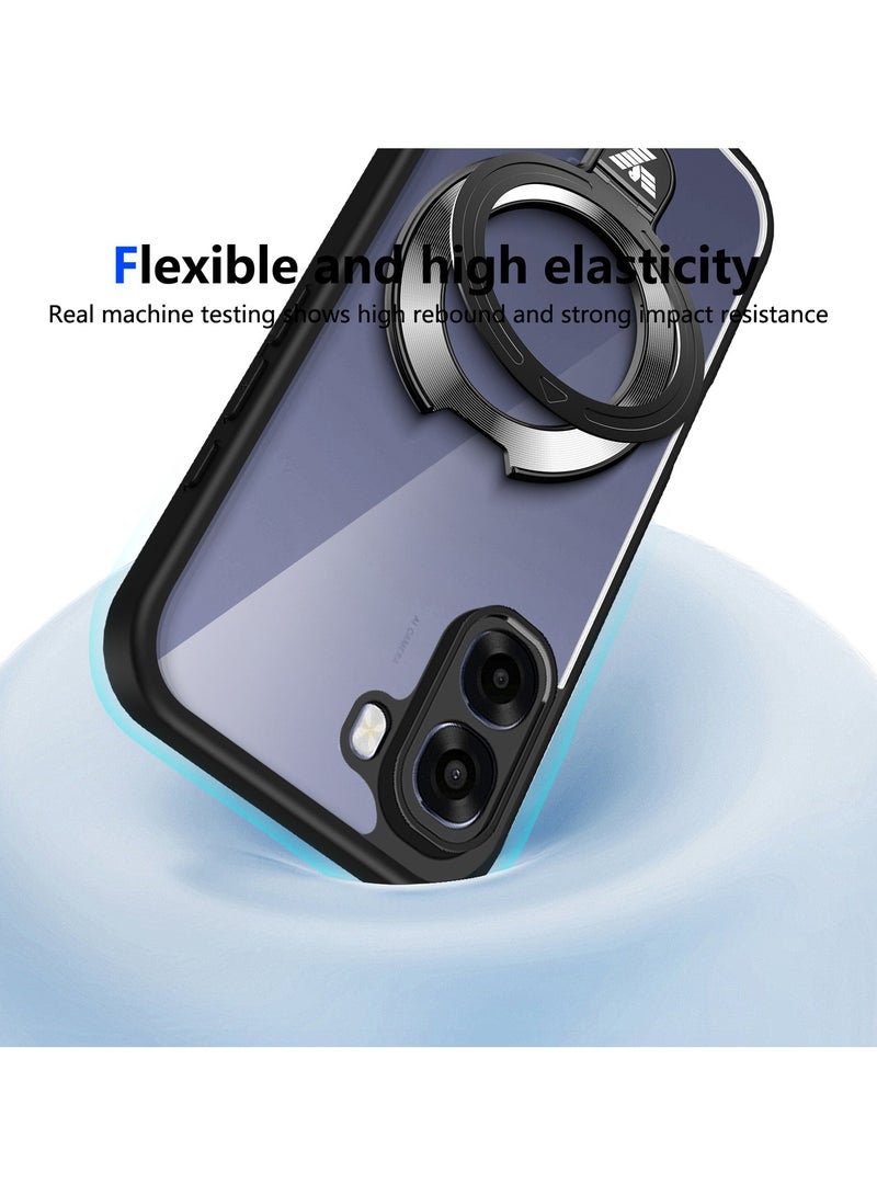 عام حافظة بحامل لجهاز VIVO V70، غطاء واقٍ لكامل الجسم مضاد للصدمات مع حامل ثابت. - Image 2