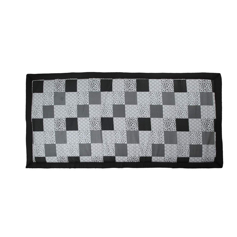 Generic Future Lifestyle Foldable Cushion Mat Korai River Grass 3 X 6 ft Fabric Black Cotton with 18 MM Soft Foam Portable and Comfort Sleep - Image 5