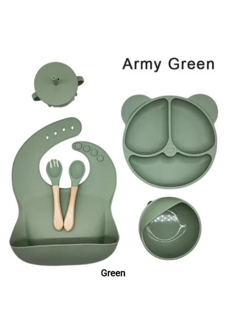 Silicone feeding set for babies