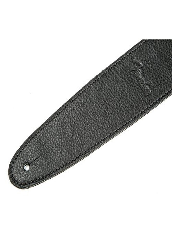 Fender Artisan Crafted Leather Guitar Strap, Guitar Accessories, 2.5in, Black - Image 2