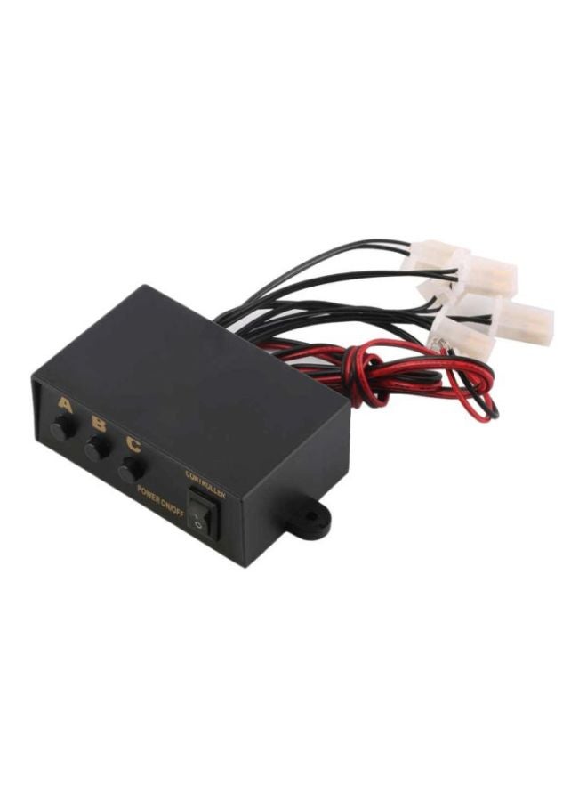 6 مصابيح فلاش LED بجهاز تحكم بثلاث وضعيات - Image 2