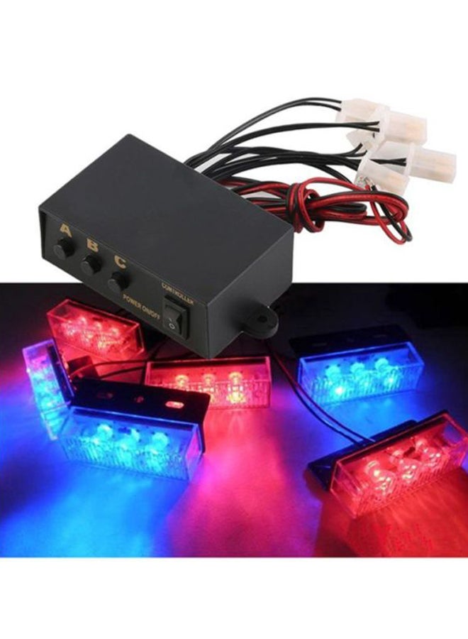 6 مصابيح فلاش LED بجهاز تحكم بثلاث وضعيات - Image 3
