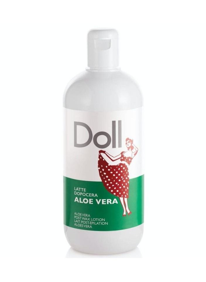 Doll - Lotion with aloe vera, used after hair removal wax cleans and moisturizes the places from which hair is removed quickly and effectively with aloe vera 500 ml - Image 1