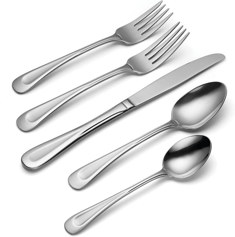 ONEIDA Satin Sand Dune Flatware, 45 Piece, Multi - Image 3