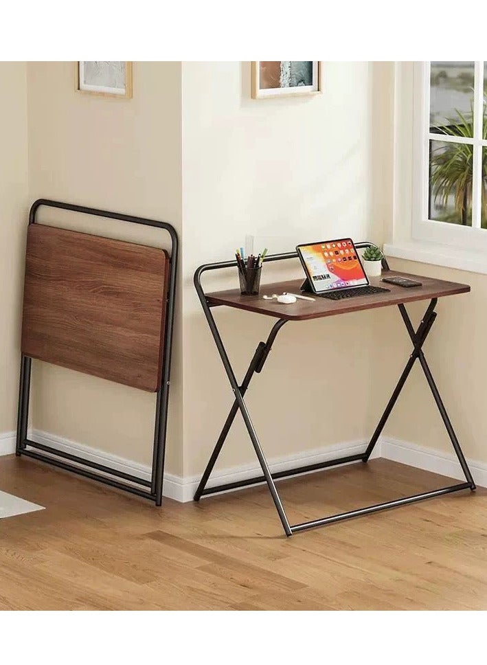 شي ون طاولة لابتوب قابلة للطي بتصميم ذكي من SHEE ONE | طاولة مكتب دراسة وعمل خشبية قابلة للفتح والتخزين | طاولة خفيفة الوزن للمذاكرة أو الكمبيوتر المحمول - المقاس: 80×40×75 سم - Image 3