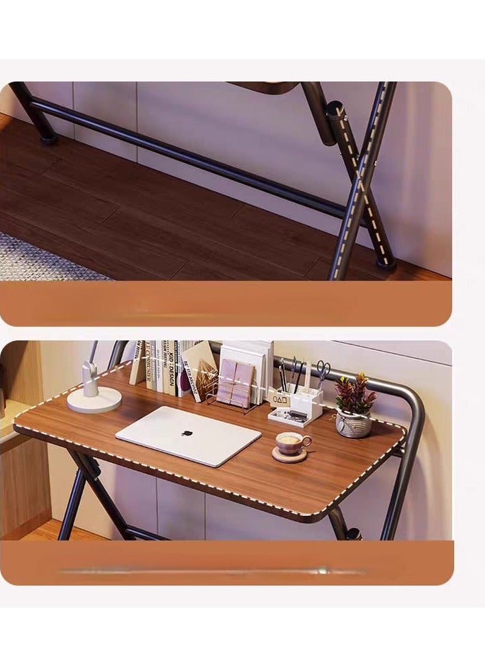 شي ون طاولة لابتوب قابلة للطي بتصميم ذكي من SHEE ONE | طاولة مكتب دراسة وعمل خشبية قابلة للفتح والتخزين | طاولة خفيفة الوزن للمذاكرة أو الكمبيوتر المحمول - المقاس: 80×40×75 سم - Image 4