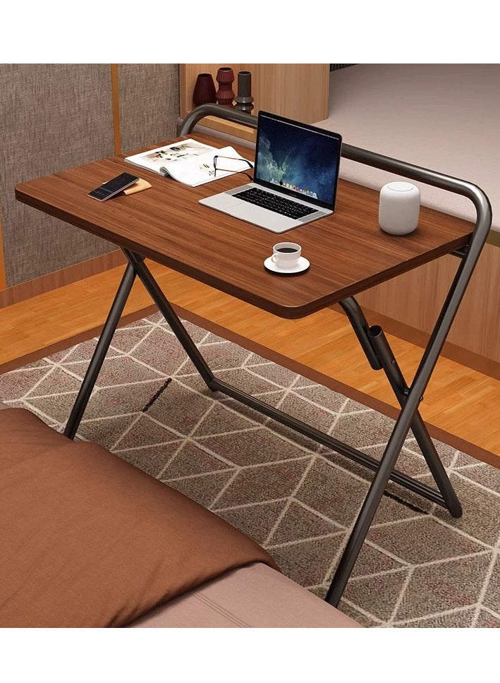 شي ون طاولة لابتوب قابلة للطي بتصميم ذكي من SHEE ONE | طاولة مكتب دراسة وعمل خشبية قابلة للفتح والتخزين | طاولة خفيفة الوزن للمذاكرة أو الكمبيوتر المحمول - المقاس: 80×40×75 سم - Image 1