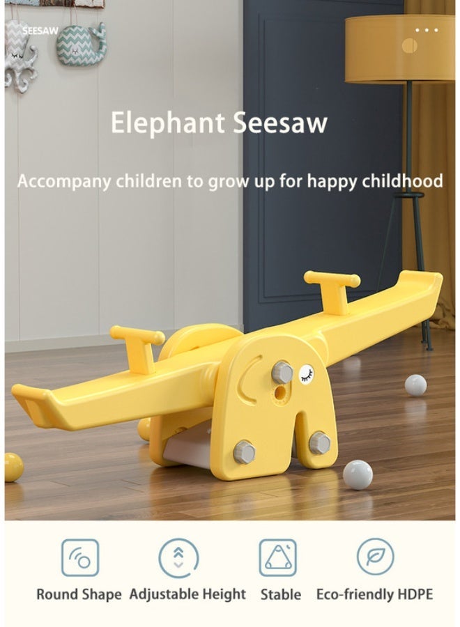 FULL JOY Multifunctional  Elephant  Seesaw Toy for Kids with Double Lift, , Indoor Balance, , Suitable for Kindergarten, 130*35*42cm - Image 4