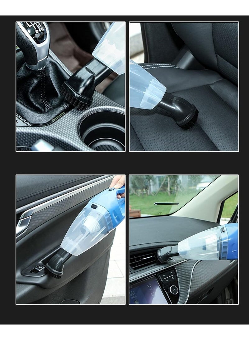 مكنسة كهربائية محمولة للسيارة لتنظيف الأماكن الرطبة والجافة (أسود، 12 فولت 120 وات) - Image 4