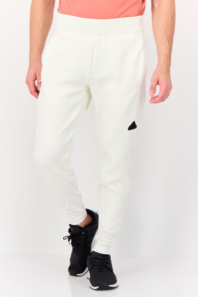 Adidas Men Regular Fit Outdoor Sweatpants, Off-White - Image 1