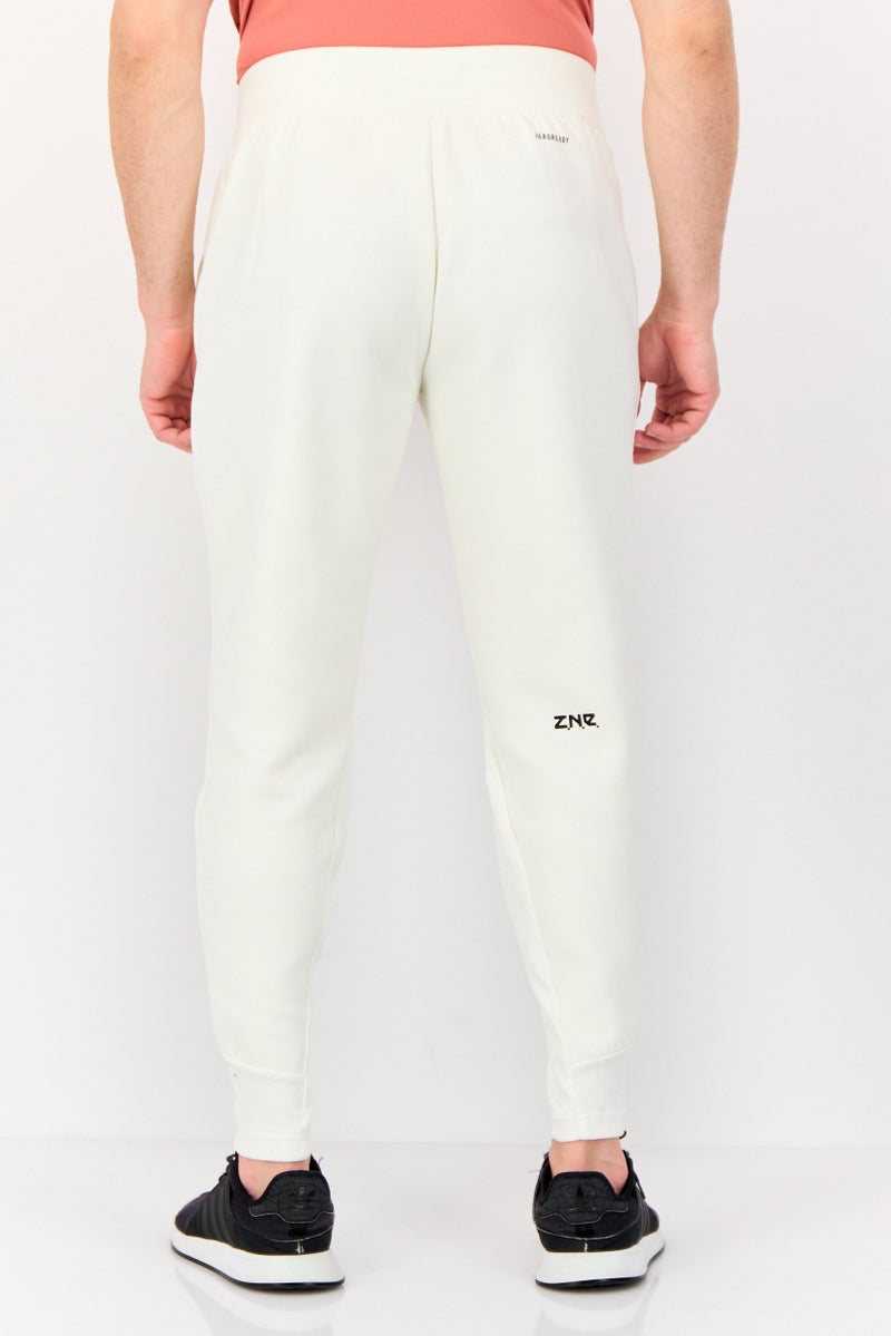 Adidas Men Regular Fit Outdoor Sweatpants, Off-White - Image 3