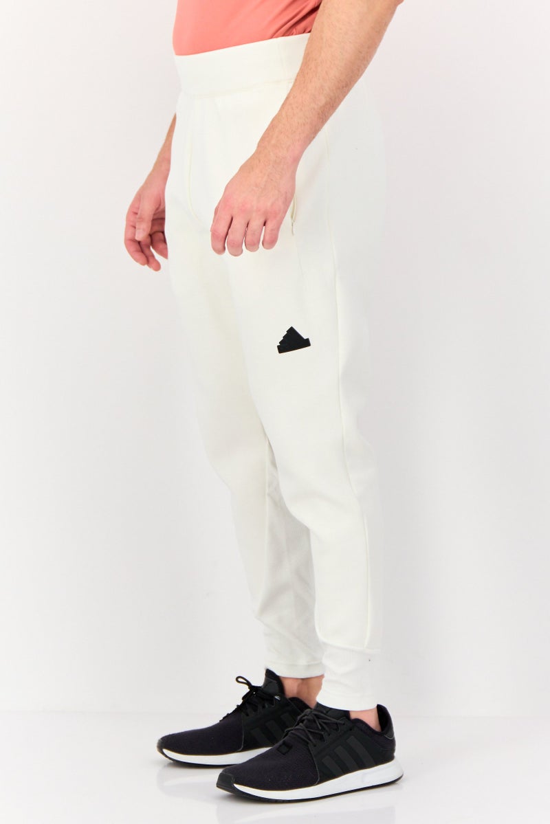 Adidas Men Regular Fit Outdoor Sweatpants, Off-White - Image 4