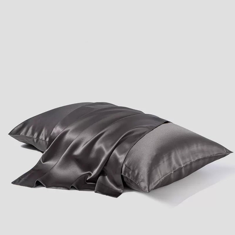 ROSEWARD 100% Mulberry Silk Pillowcase for Hair and Skin Made in USA  22 Momme Silk Pillow Case King with Zipper  Hypoallergenic  Anti Acne  1pc King Size 20""x36"" (King  Slate Grey) - Image 3