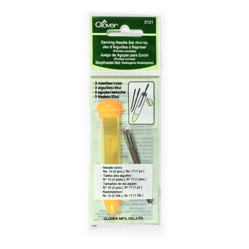 Clover 3121 Tapestry Needle Set Chibi Bent Tip Beige