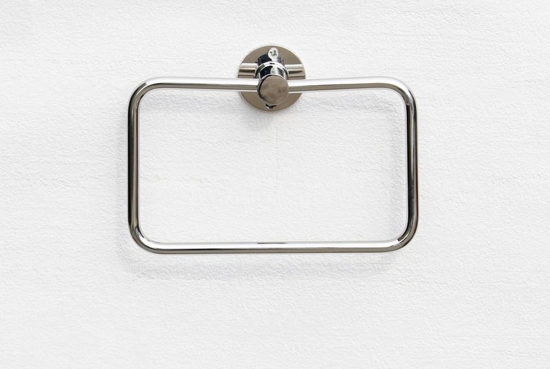 STONE STONE Stainless Steel Towel Ring for Bathroom/Wash Basin/Napkin-Towel Hanger/Bathroom Accessories with Chrome Finish (Square Shape) - Image 2