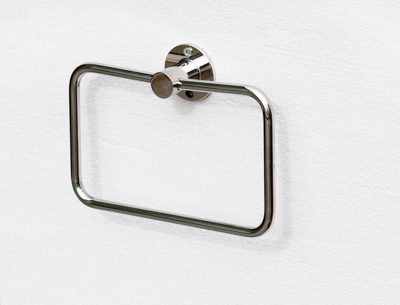 STONE STONE Stainless Steel Towel Ring for Bathroom/Wash Basin/Napkin-Towel Hanger/Bathroom Accessories with Chrome Finish (Square Shape) - Image 4