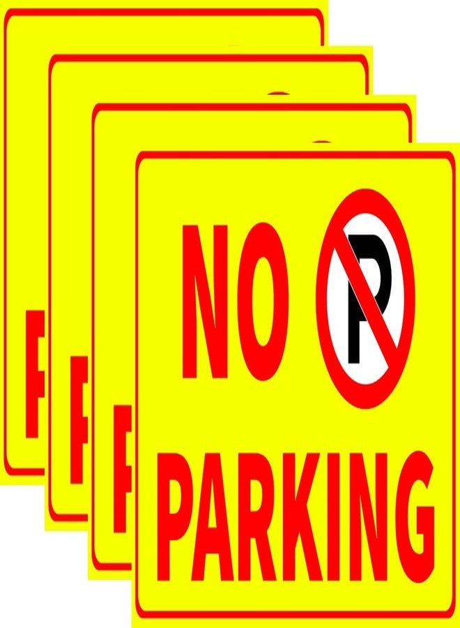 VAAIMAI No Parking Sign UV Board on 3mm Waterproof Matte Finish Foam Board for Office, Home, Hospital, Restaurant 12X8 Inch, Pack of 4 - Image 1