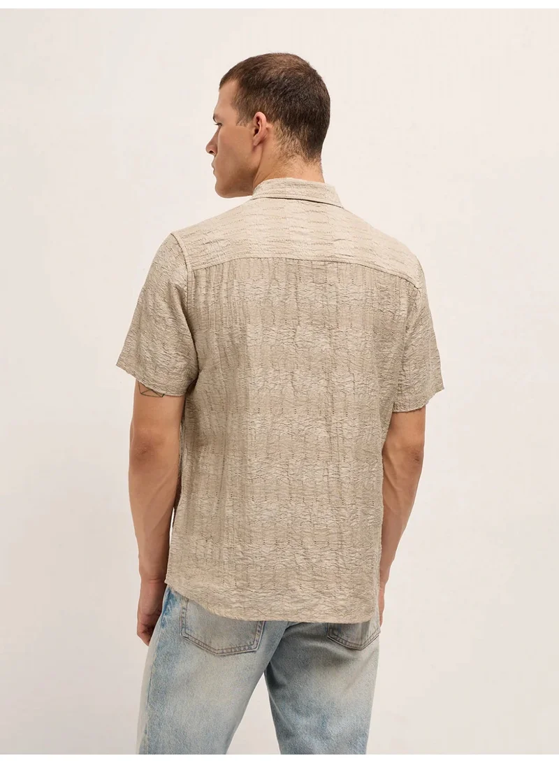 The Bear House  Men’s Classic Short Sleeve Casual Shirt – Lightweight, Breathable, and Designed for a Smart Yet Easygoing Look All Day Long for Men | Best Price UAE